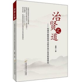 治贤之道——创建中国高级专业技术类公务员制度研究