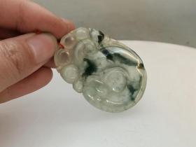 清代老 翡翠挂 件