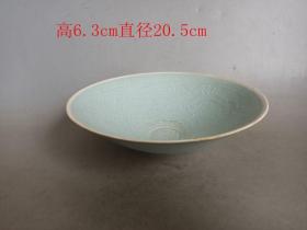 乡下收的宋代 刻 画 定窑瓷.盘.