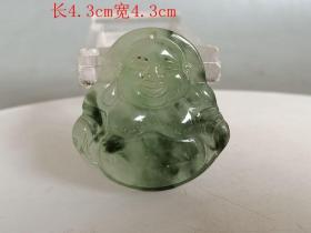 清代 老 翡翠 佛像挂件