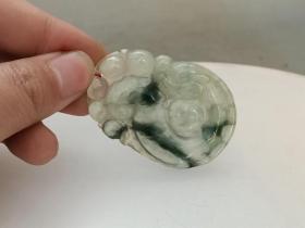 清代老 翡翠挂 件