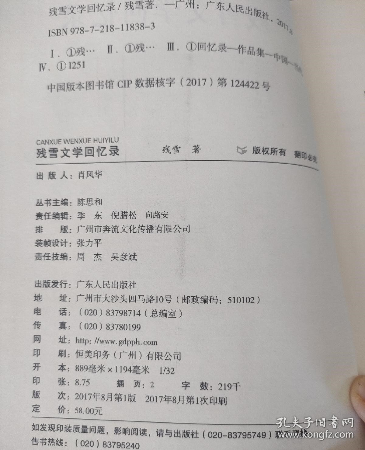 残雪文学回忆录