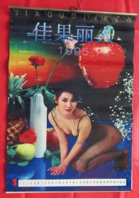 1995年挂历 艺术照片    佳果丽