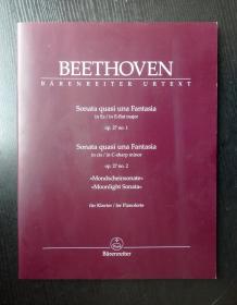 贝多芬  月光奏鸣曲 Beethoven Sonata quasi una Fantasia， in cis /in C-sharp minor，op.27 no.2