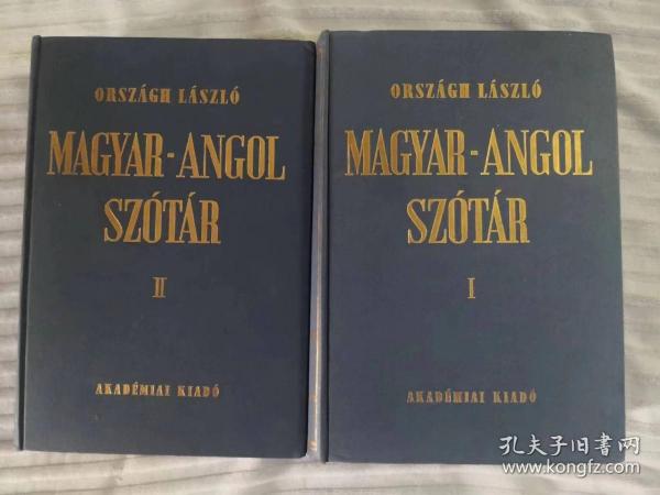 MAGYAR-ANGOL SZOTAR I II 匈牙利语-英语词典 上下卷