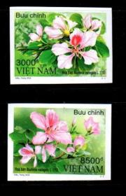 【越南邮票2018年中部地区花卉兰花2全无齿】