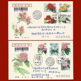 T162杜鹃花邮票首日原地挂号实寄封花卉植物系列随机发1套两个封  商品如图