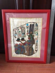 （2）埃及沙草纸树皮画