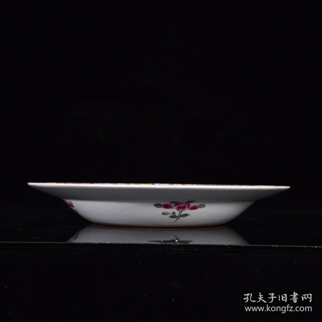 清广彩人物盘3.7*24厘米