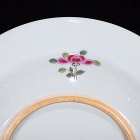 清广彩人物盘3.7*24厘米