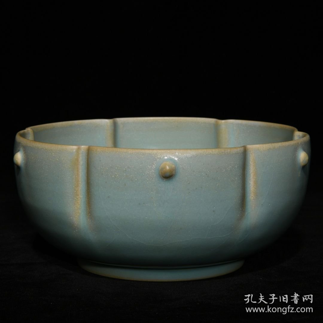 宋汝窑花口碗