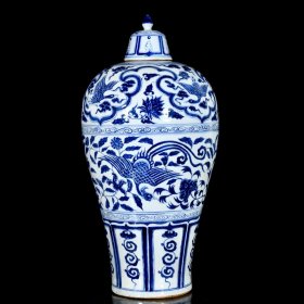 元青花凤纹梅瓶49x26厘米