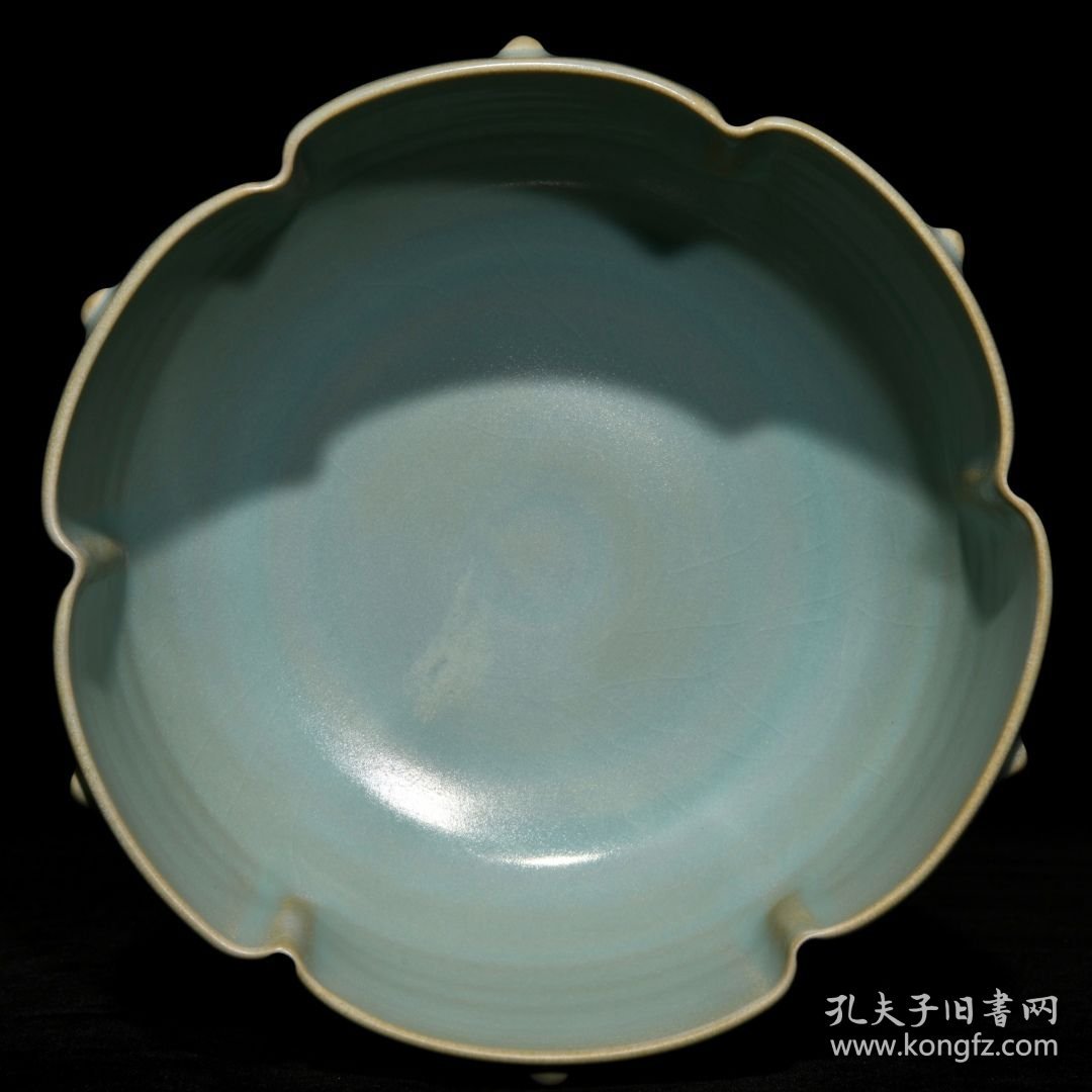 宋汝窑花口碗