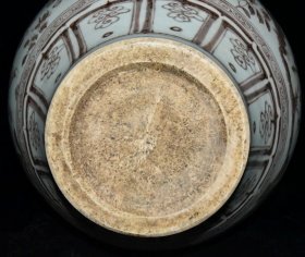 元釉里红鬼谷下山虎头罐37x33厘米