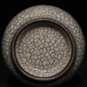 宋哥窑贯耳瓶16.8x9厘米