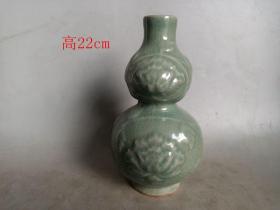乡下收的宋代青瓷葫芦瓷瓶