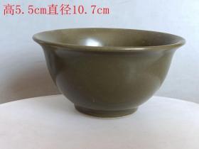 明代单色茶叶末有瓷碗