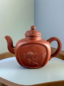 全新珍藏紫砂壶 名家手工壶茶壶茶具刻绘图案壶