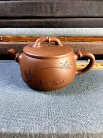 全新珍藏紫砂壶 名家手工壶茶壶茶具原矿刻绘壶