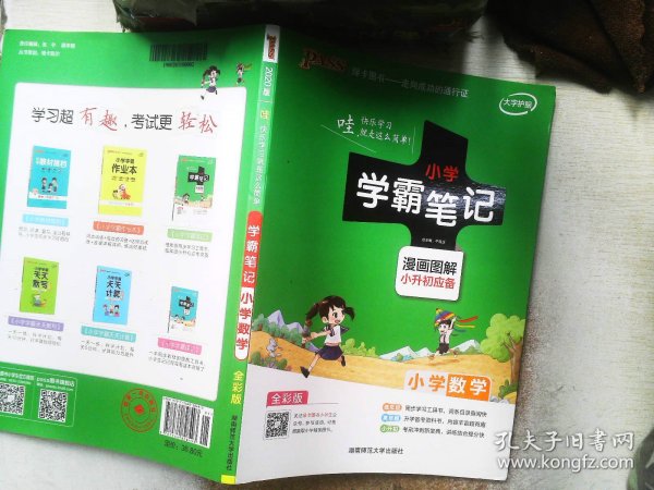 2018版 绿卡图书 学霸笔记漫画图解：小学数学（小升初必备 通用版 大字版 全彩版）