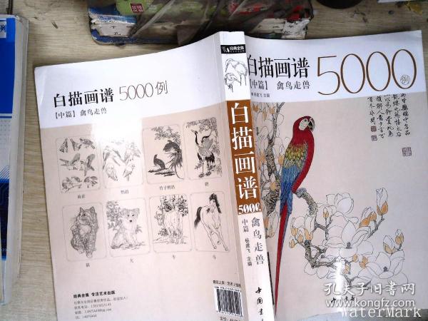 白描画谱5000例中篇(禽鸟走兽)/经典全集系列丛书