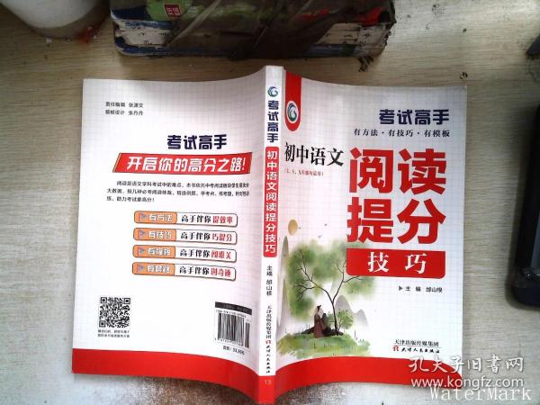 考试高手初中语文阅读提分技巧2021版中考辅导书教辅通用七八九年级复习资料