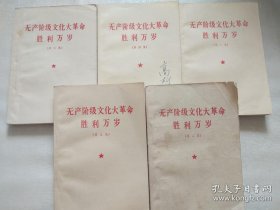 无产阶级 大革命胜利万岁【5册合售】