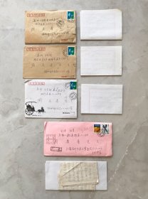 徐州師院教授 王明堂 致蘇州教育學(xué)院老教授:周慶基 信札4通 ！