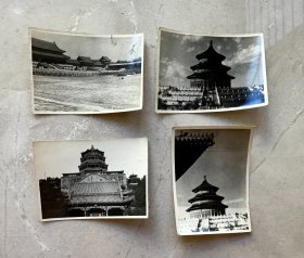 民国 北京 故宫,天坛,万寿山佛香阁 老照片 4张 ！