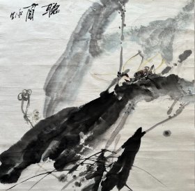 李承恩 聽雨圖 ！
