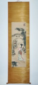 1972年中国工艺品进出口公司 汕头工艺厂 竹帘画