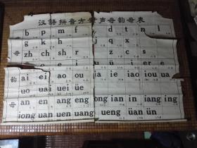 汉语拼音方案声母韵母表 两张一开合并,.