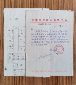 67年 安庆市新华书店往来函件  一组