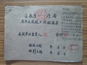 68年 东至县新华书店竣工决算报告   一组