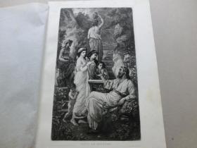【百元包邮】《伟大的波斯诗人哈菲斯在水泉旁》（HAFIS AM BRUNNEN）1881年 蚀刻版画 纸张尺寸约36.4×26.7厘米