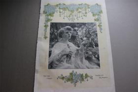 【百元包邮】《dem ideal entgegen》（dem ideal entgegen）   1890年彩色平版印刷画    尺寸约40*26厘米  （货号501745）