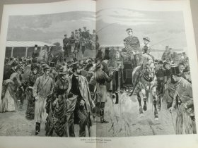 【百元包邮】《风景画：夏洛腾堡宫花园中的假日午后》（Ruckkehr vom Charlottenburger Rennplatz） 1885年，大幅木刻版画， 纸张尺寸约56×41厘米。出自德国画家乔治·科赫（Georg Koch，1819–1899）的原创木刻 夏洛滕堡宫位于路易丝广场，是一座巴洛克式宫殿；夏洛滕堡宫是德国柏林现存最大的霍亨索伦王朝宫殿，也是柏林地区最重要的普鲁士国王宫殿建筑物