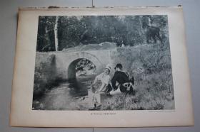【百元包邮】《玩忽职守》（Pflichtvergessen）   1902 年平板印刷画  纸张尺寸约41×28厘米 （货号500760）
