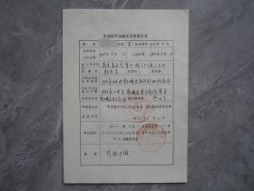 申请授予功勋荣誉章报告表.88胜利*章.