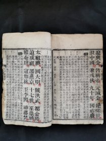 珍藏精品杂字：清代光绪木刻 成文堂藏板《状元阁—三字经注解备要》一厚册全。