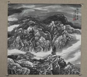 中国美术家协会（TW）会员、中国美术家协会北京分会会员 师立照 松风清音图 68×68.5 软片
