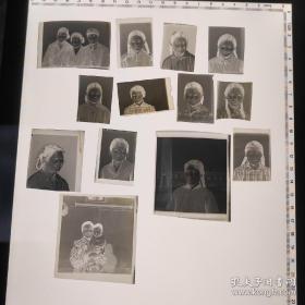 70年代黑白底片14张 很多1寸头像照片 有反色对比图