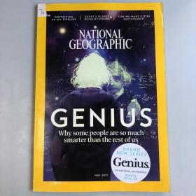 《NATIONAL GEOGRAPHIC》美国国家地理杂志  期刊 2017年5月 英文版 GENIUS·CENTRAL AFRICA·STANDING ROCK·SCOTTISH MOORS·FLOWER MEN·AKHENATEN 201705NG K1#