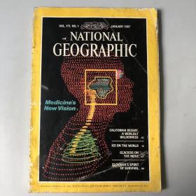 《NATIONAL GEOGRAPHIC》美国国家地理杂志  期刊 1987年1月 英文版 MEDICAL VISION CALIFORNIA DESERT ICE GALLOPING   198701NG K1#