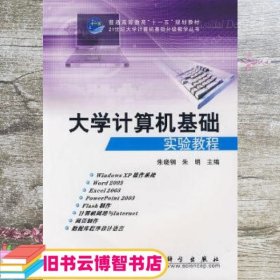 大学计算机基础实验教程 朱晓钢 朱明 科学出版社 9787030255426