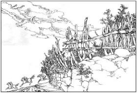 连环画 《响水东流》宋玉贵 齐林家绘画， 黑 龙江 美术出版 ，一版一印1