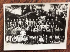 老照片，1953,6,18金县第十二石灰窑小学六年二班毕业合影