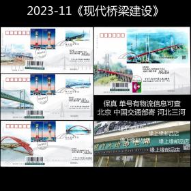 2023-11《现代桥梁建设》特种邮票小型张首日封原地实寄封