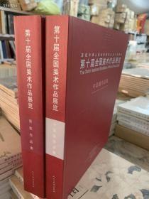 第十届全国美术作品展展览 中国画作品集 获奖作品集 两本合售 原总价700 惠友400