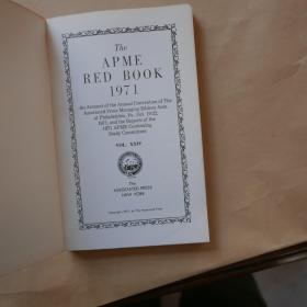 The APME Red Book 1971 An Account of the Annual Convention of the Associated Press Managing Editors Assn Philadelphia PA October 19-22 1971 Vol XXIV